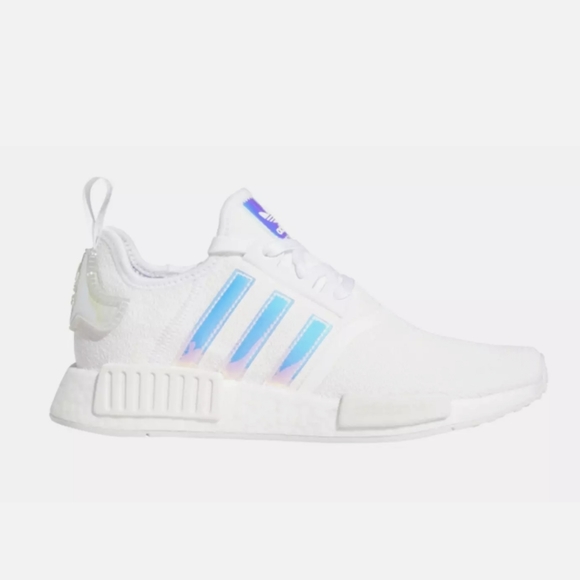 ADIDAS WHITE IRIDESCENT WOMENS SHOES - Picture 7 of 10